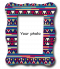 พิมพ์กรอบรูป Tribal colorful pattern frame